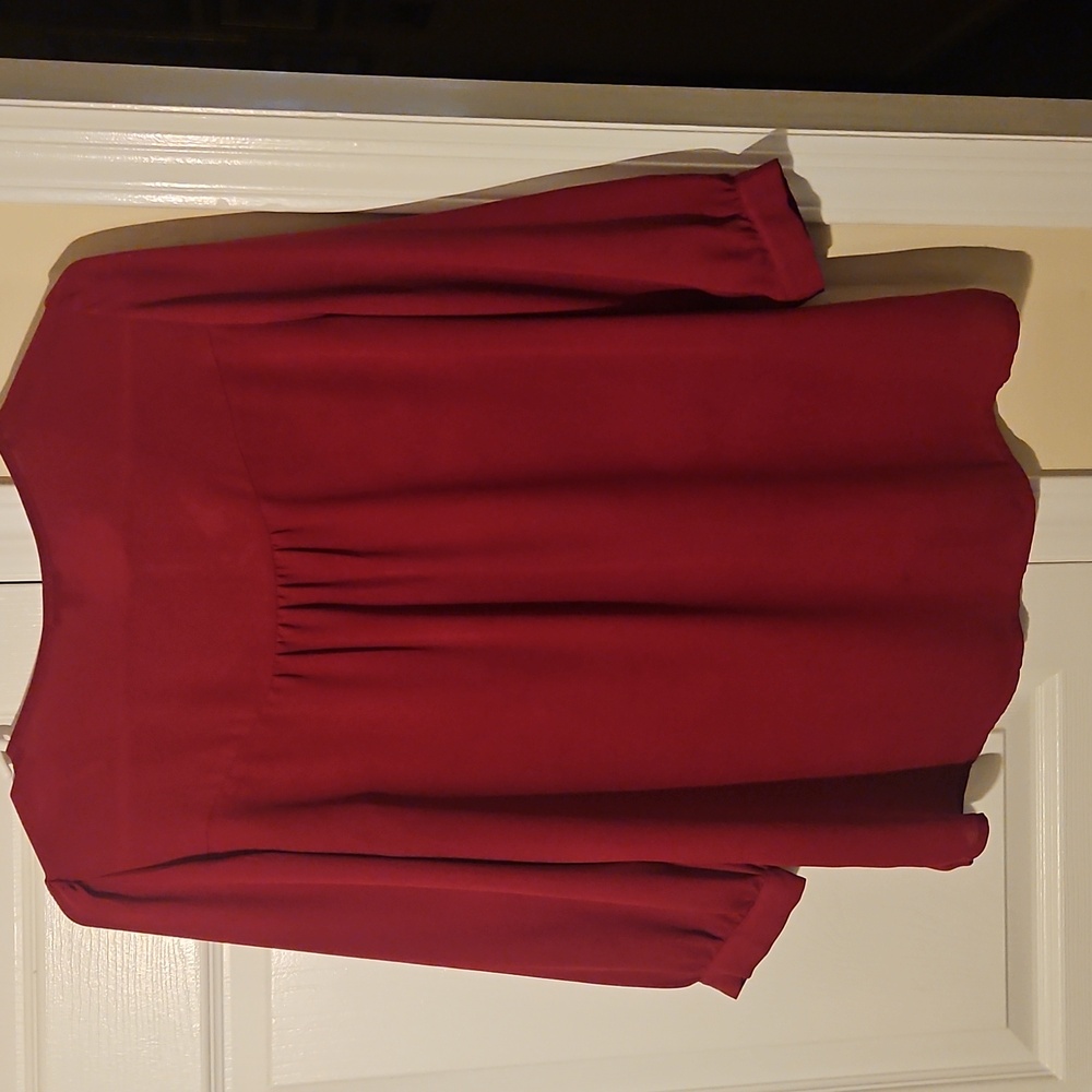 Charlotte Russe Deep Red Blouse - Picture 5 of 5
